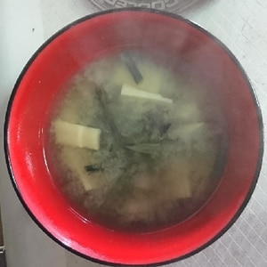 筍とわらびの味噌汁